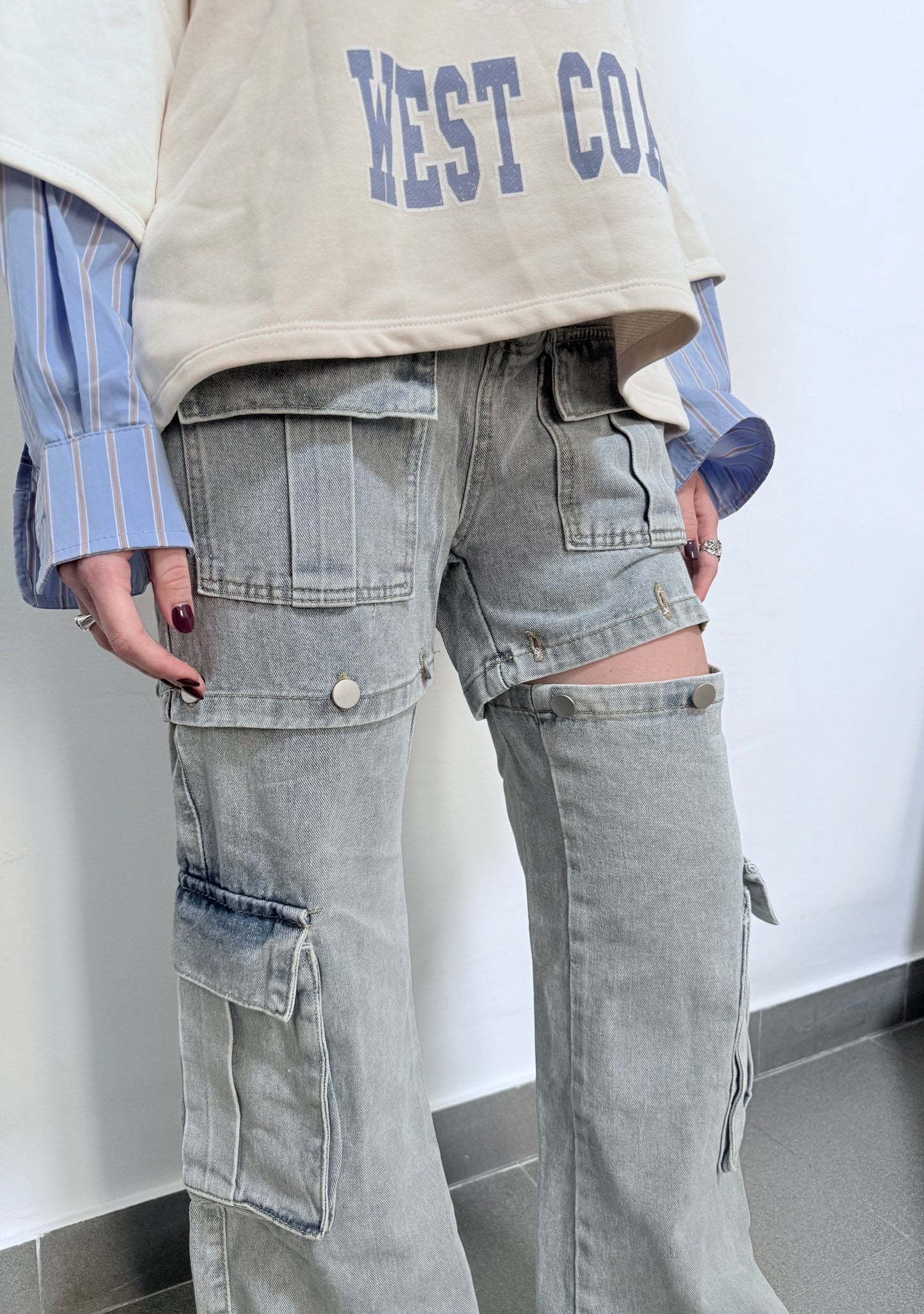 JEANS BOTTONI